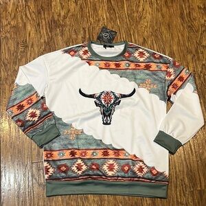 New!! Southwestern Pattern long sleeve shirt